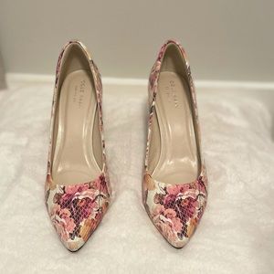 Cole Haan Floral Heels Size 7.5